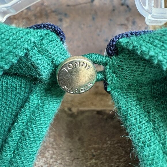 Tommy Hilfiger Green and Navy Polo Dress Stretch Cotton Short Sleeve Preppy Sz S - Picture 6 of 7